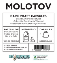 Load image into Gallery viewer, MOLOTOV SUBSCRIPTION // Dark Roast Nespresso Capsules

