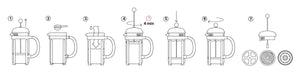COFFEE PLUNGER // Bodum 8 Cup